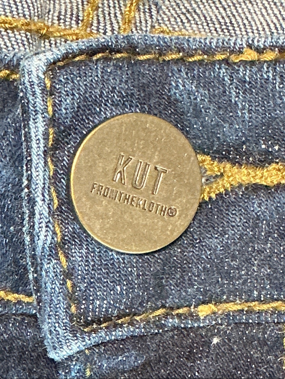 Kut from the Kloth Baby Bootcut Jeans 14S Dark Wash High Rise Stretch Denim Slim - Picture 8 of 16